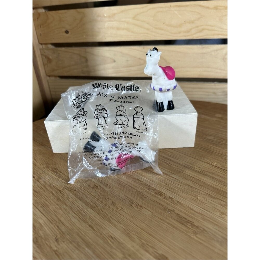 1996 White Castle Mix n Match Figure Wilfred Toy Lot of 2 With 1 New in Package
